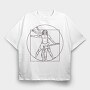 Man Guitar, Tricou Oversize Barbati (Unisex)