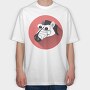 Zebra Hat Icon, Tricou Oversize Barbati (Unisex)
