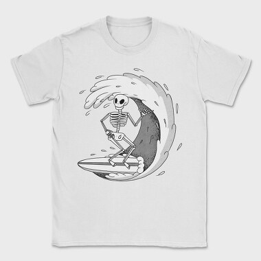 Surf Skeleton, Tricou Barbati (Unisex)
