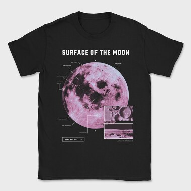 Surface of the Moon, Tricou Barbati (Unisex)