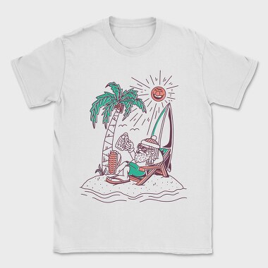 Surfer Santa Beer, Tricou Barbati (Unisex)