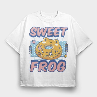 Sweet Frog, Tricou Oversize Barbati (Unisex)