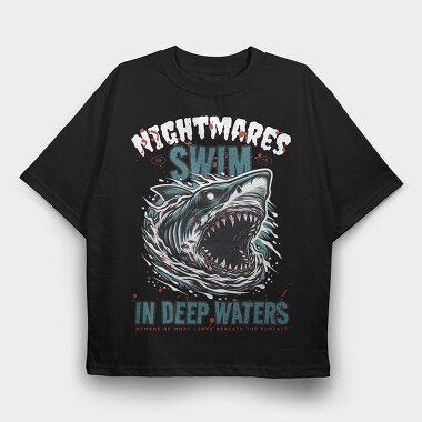 Swim in Deep Waters, Tricou Oversize Barbati (Unisex)