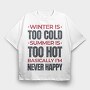 Seasons Quote, Tricou Oversize Barbati (Unisex)