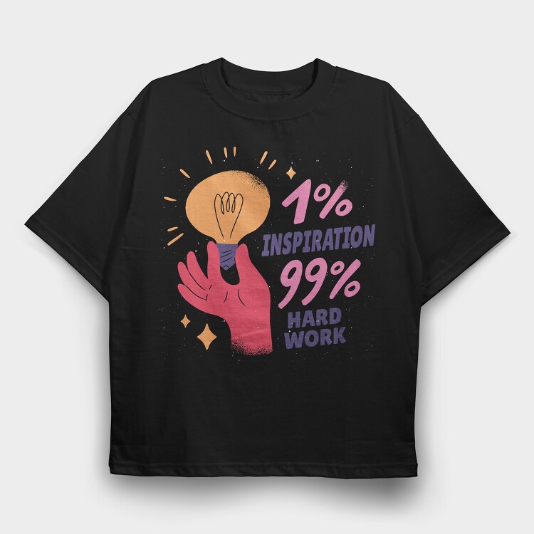 Work inspiration, Tricou Oversize Barbati (Unisex)