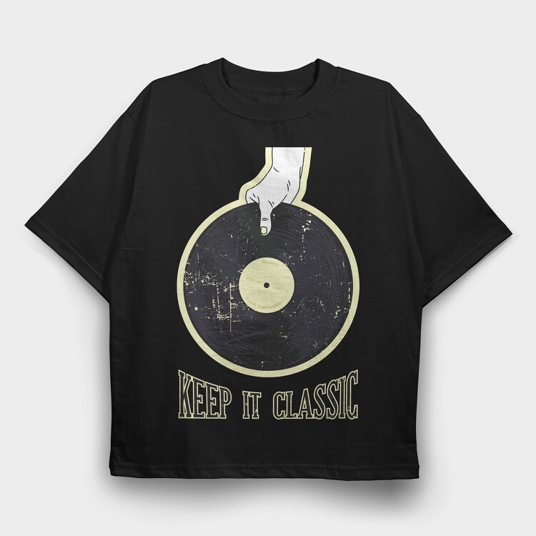 Retro, Tricou Oversize Barbati (Unisex)