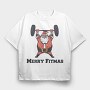 Santa Weight, Tricou Oversize Barbati (Unisex)