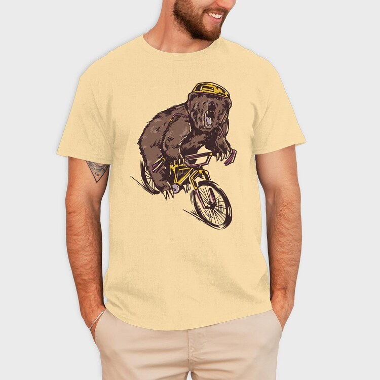 Bear BMX Bike, Tricou Barbati (Unisex)