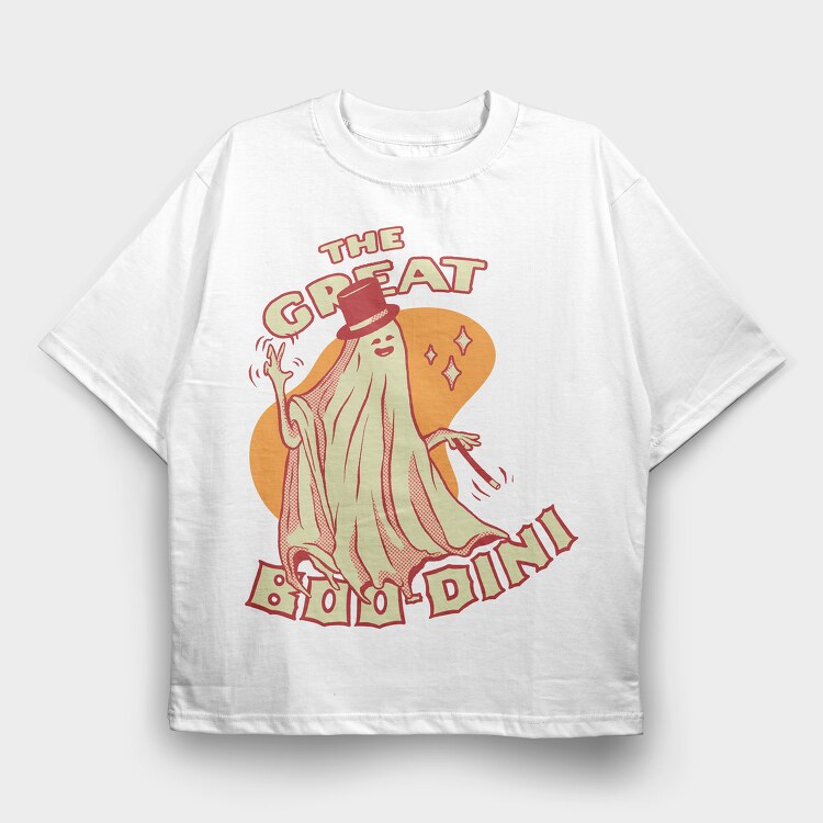 Funny Ghost, Tricou Oversize Barbati (Unisex)
