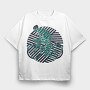 Geometric Bicycle, Tricou Oversize Barbati (Unisex)