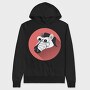 Zebra Hat Icon, Hanorac Oversize Barbati (Unisex)