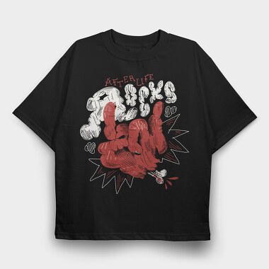 Funny Afterlife 08, Tricou Oversize Barbati (Unisex)