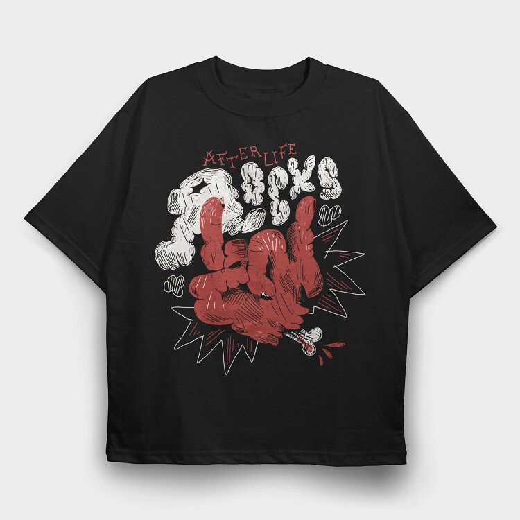 Funny Afterlife 08, Tricou Oversize Barbati (Unisex)