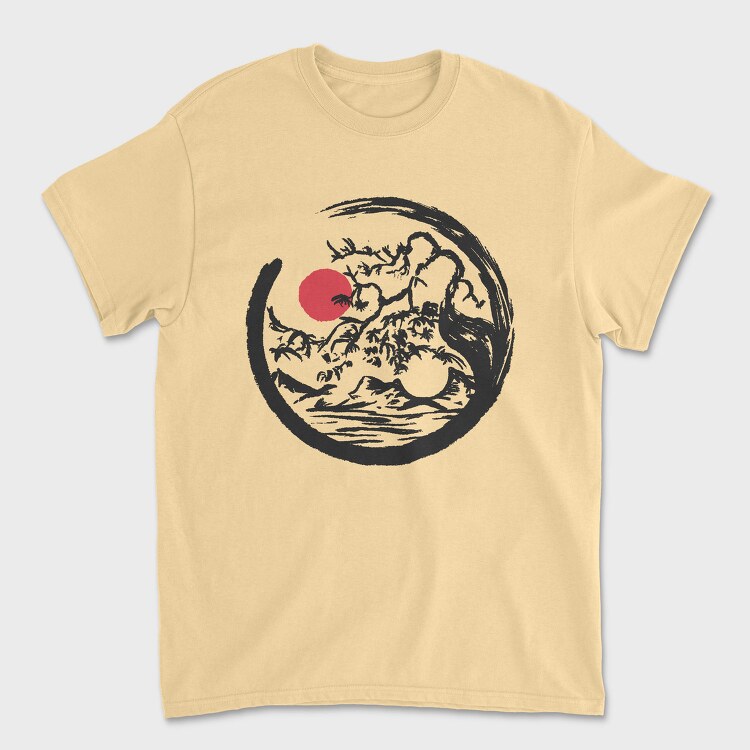 Yin Yang Nature, Tricou Barbati (Unisex)