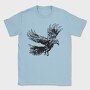 Raven Bird Animal Flying Flight, Tricou Barbati (Unisex)