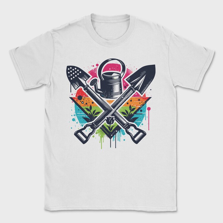 Rainbow Gardening Tools Graffiti, Tricou Barbati (Unisex)