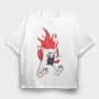 Raging Cat, Tricou Oversize Barbati (Unisex)