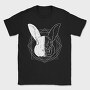 Rabbit Animal Divided Skull Head, Tricou Barbati (Unisex)