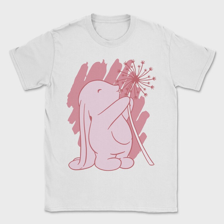 Rabbit And Dandelion, Tricou Barbati (Unisex)