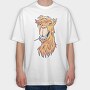 Lama Chill, Tricou Oversize Barbati (Unisex)