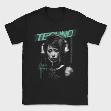 Techno Woman, Tricou Barbati (Unisex)