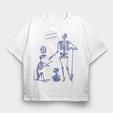 The Best Boy Skeleton, Tricou Oversize Barbati (Unisex)