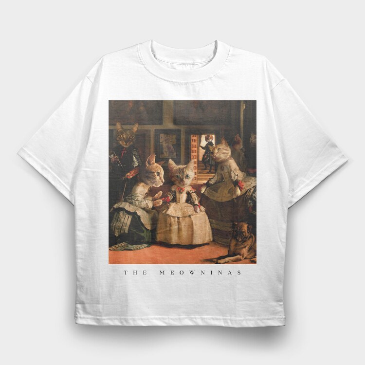 The Meowninas, Tricou Oversize Barbati (Unisex)