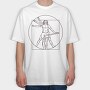 Man Guitar, Tricou Oversize Barbati (Unisex)