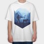 Dog Trekking, Tricou Oversize Barbati (Unisex)