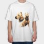 Pitbull, Tricou Oversize Barbati (Unisex)