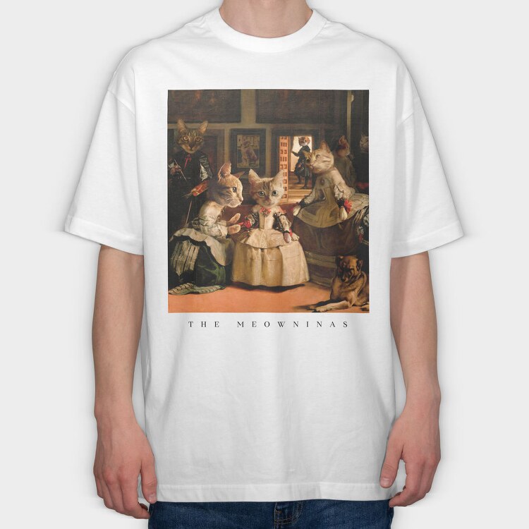The Meowninas, Tricou Oversize Barbati (Unisex)