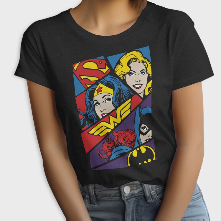 Supergirl Wonder Woman Batwoman, Tricou Femei