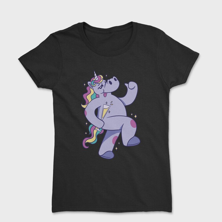 Purple Unicorn Drunk Party, Tricou Femei