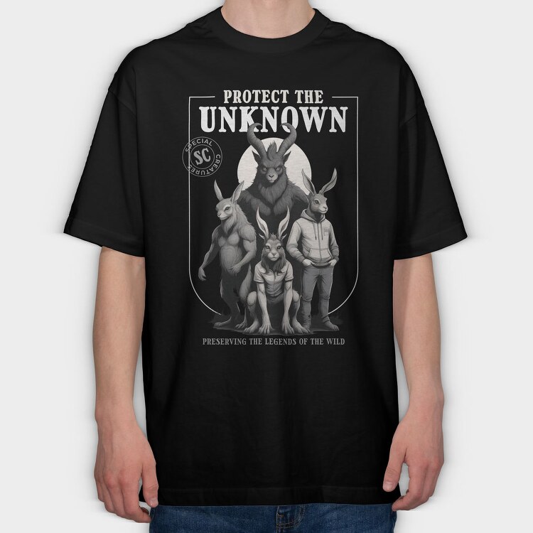 Protect The Unknown, Tricou Oversize Barbati (Unisex)