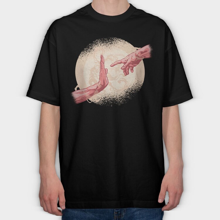Creation Moment Stop, Tricou Oversize Barbati (Unisex)