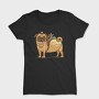 Pug Dog Animal Mexican Taco Cartoon, Tricou Femei