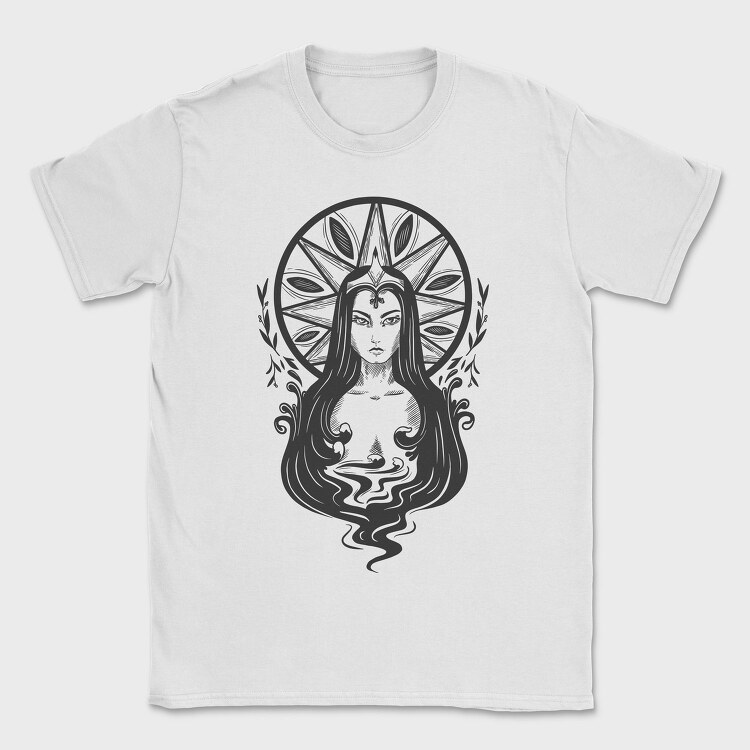 Queen Dark Art Nouveau 07, Tricou Barbati (Unisex)