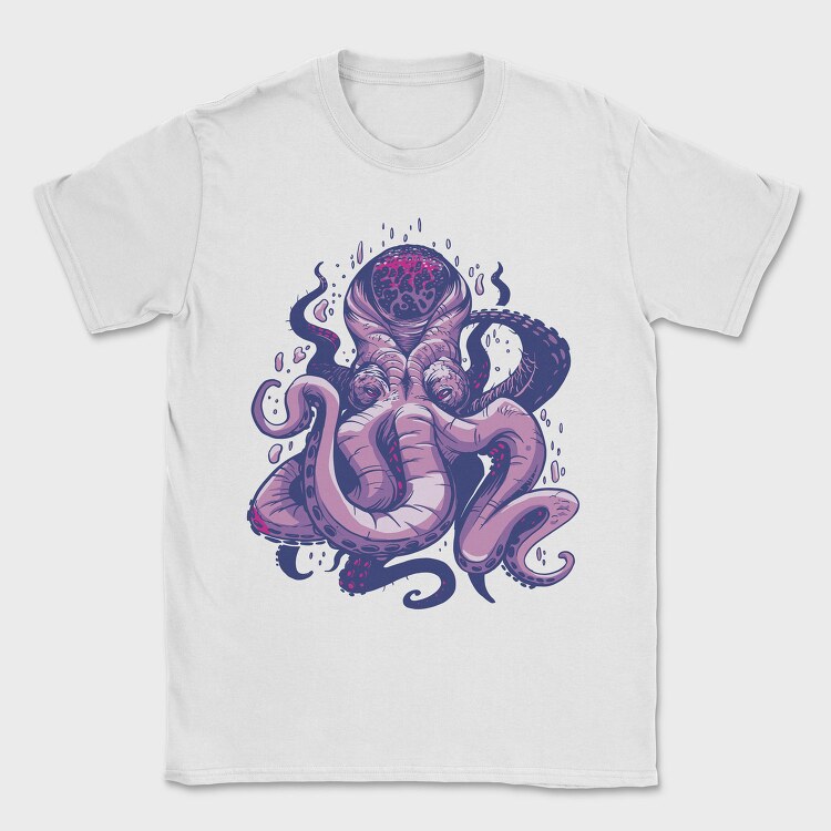 Purple Kraken, Tricou Barbati (Unisex)