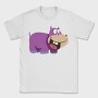 Purple Hippo Grin, Tricou Barbati (Unisex)