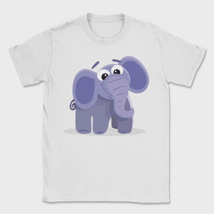 Purple Elephant Stroll, Tricou Barbati (Unisex)