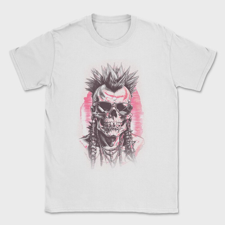 Punk Skull With Sunglasses, Tricou Barbati (Unisex)