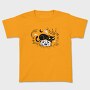 Pumpkin Cat Halloween Illustration 2, Tricou Copii