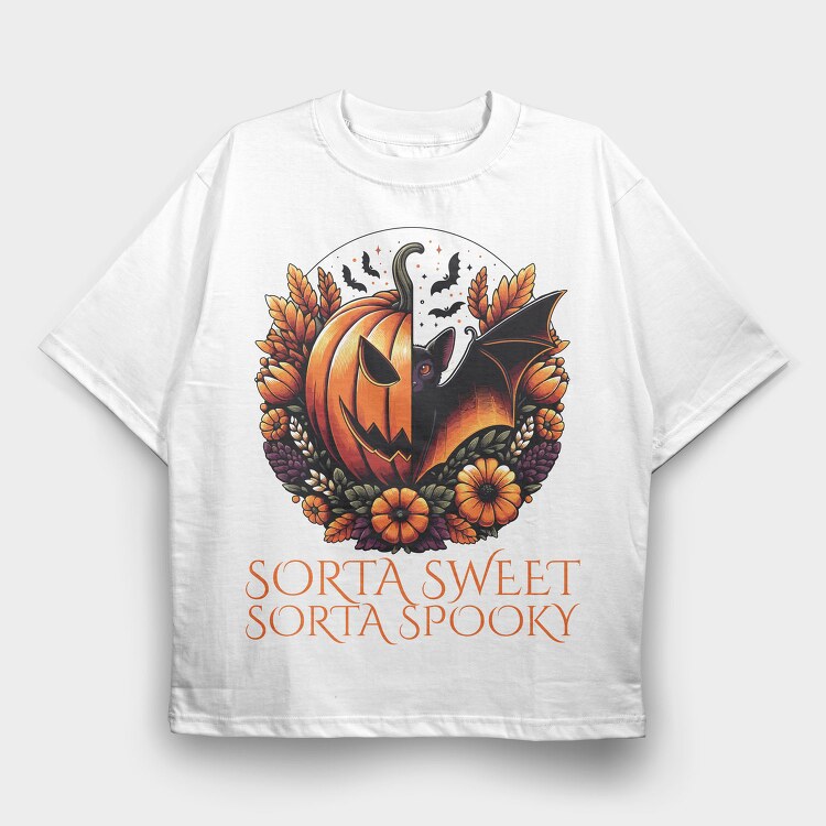 Pumpkin Bat King, Tricou Oversize Barbati (Unisex)