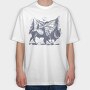 Byson Hand Draw, Tricou Oversize Barbati (Unisex)
