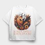 Pumpkin Bat King, Tricou Oversize Barbati (Unisex)
