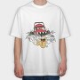 Lawn Mower Monster, Tricou Oversize Barbati (Unisex)