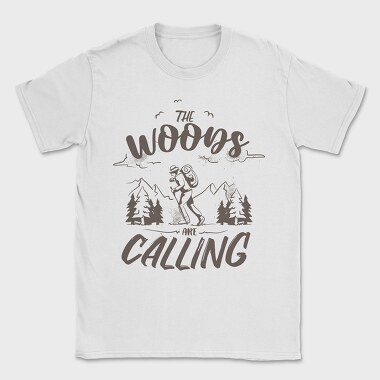 The Woods Are Calling Monochrome, Tricou Barbati (Unisex)