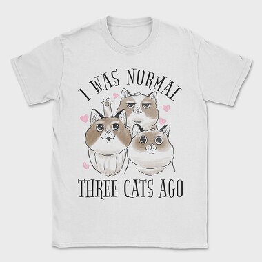 Three Cats Quote, Tricou Barbati (Unisex)