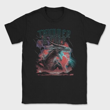 Thunder and Fury Dragon, Tricou Barbati (Unisex)