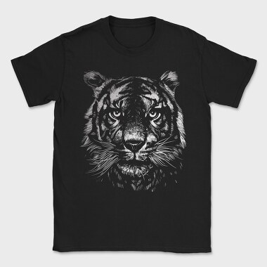 Tiger Monochrome, Tricou Barbati (Unisex)